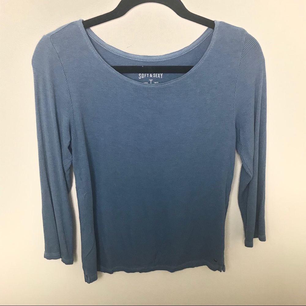 American Eagle Outfitters Ribbed Soft and Sexy Tee